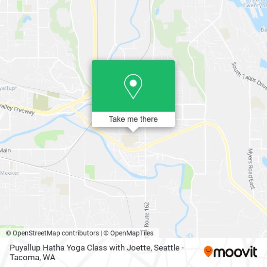 Puyallup Hatha Yoga Class with Joette map