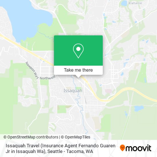 Mapa de Issaquah Travel (Insurance Agent Fernando Guaren Jr in Issaquah Wa)