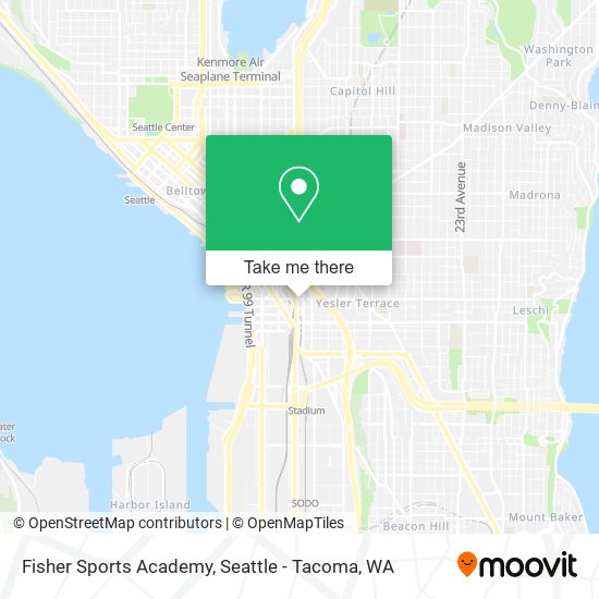 Mapa de Fisher Sports Academy