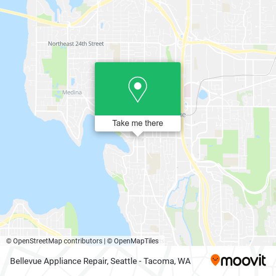 Mapa de Bellevue Appliance Repair