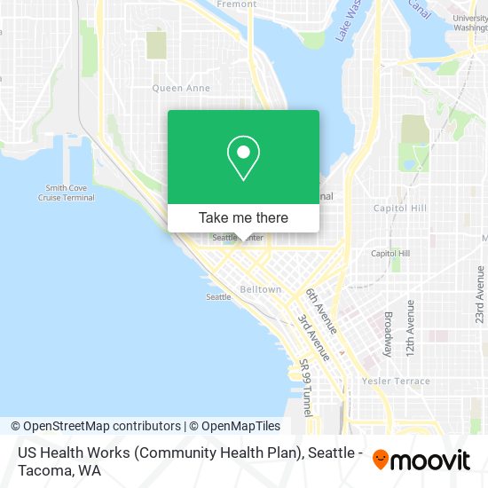 US Health Works (Community Health Plan) map