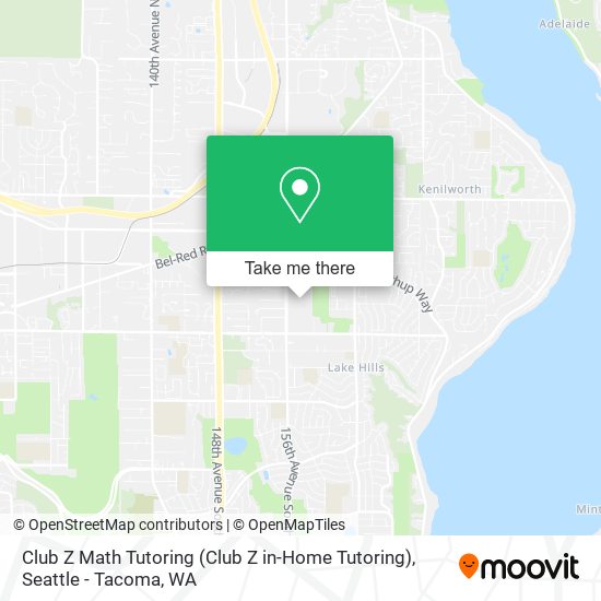 Mapa de Club Z Math Tutoring (Club Z in-Home Tutoring)
