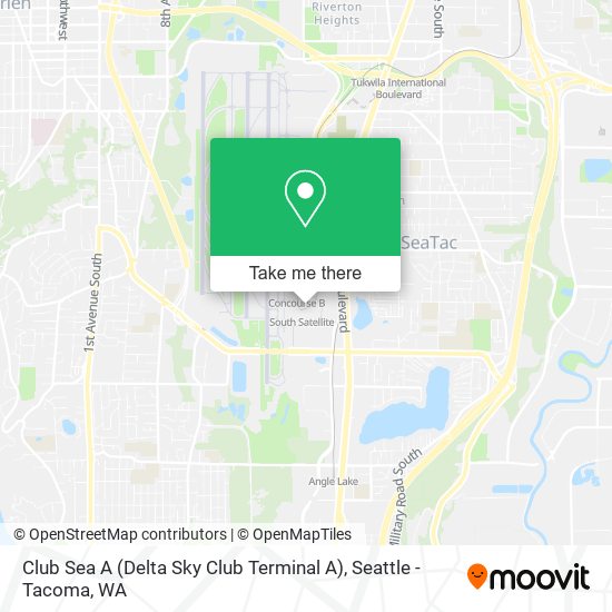 Club Sea A (Delta Sky Club Terminal A) map