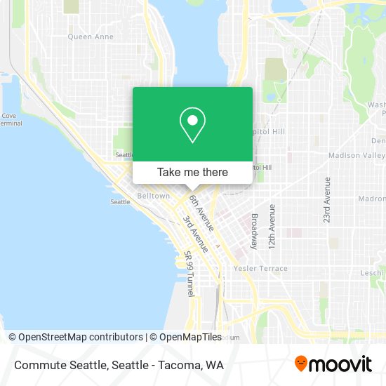 Mapa de Commute Seattle