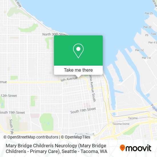 Mary Bridge Children's Neurology (Mary Bridge Children's - Primary Care) map