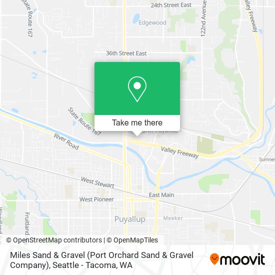 Mapa de Miles Sand & Gravel (Port Orchard Sand & Gravel Company)