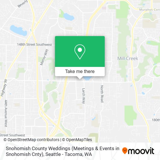 Mapa de Snohomish County Weddings (Meetings & Events in Snohomish Cnty)