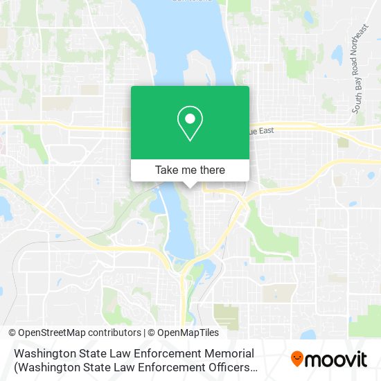 Washington State Law Enforcement Memorial map