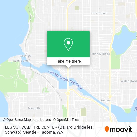 Mapa de LES SCHWAB TIRE CENTER (Ballard Bridge les Schwab)