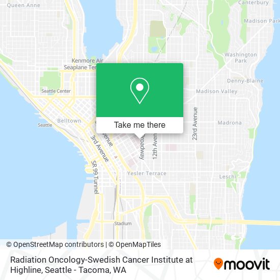 Mapa de Radiation Oncology-Swedish Cancer Institute at Highline
