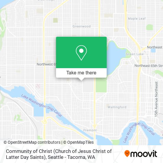 Mapa de Community of Christ (Church of Jesus Christ of Latter Day Saints)