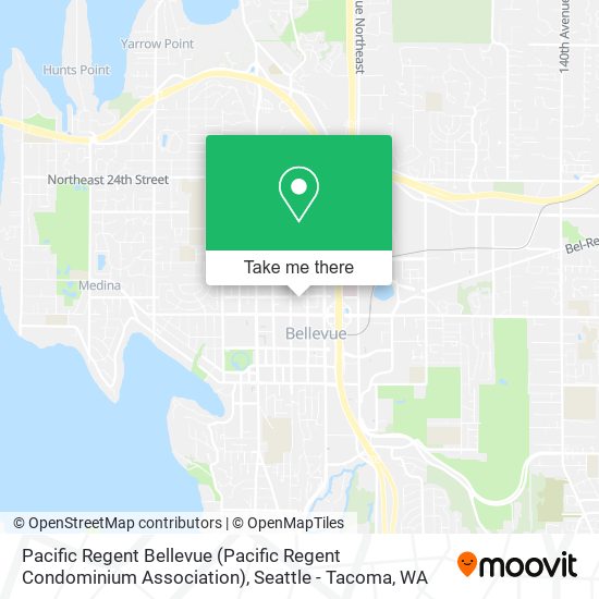 Mapa de Pacific Regent Bellevue (Pacific Regent Condominium Association)