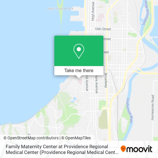 Mapa de Family Maternity Center at Providence Regional Medical Center