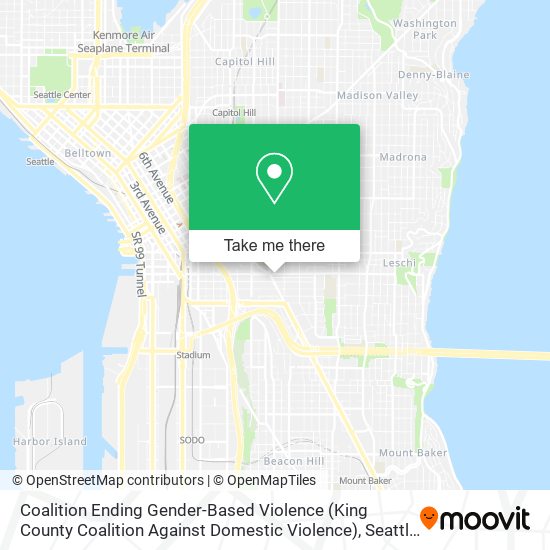 Coalition Ending Gender-Based Violence (King County Coalition Against Domestic Violence) map