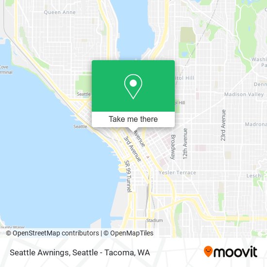 Mapa de Seattle Awnings