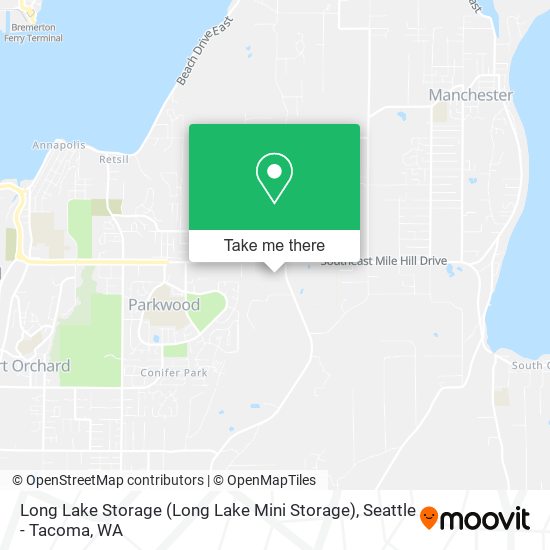 Long Lake Storage map