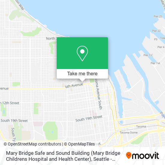 Mapa de Mary Bridge Safe and Sound Building (Mary Bridge Childrens Hospital and Health Center)
