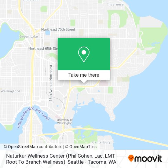 Mapa de Naturkur Wellness Center (Phil Cohen, Lac, LMT - Root To Branch Wellness)