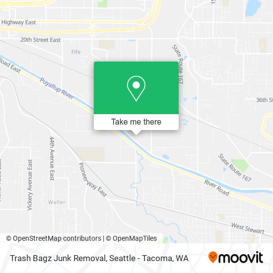 Trash Bagz Junk Removal map