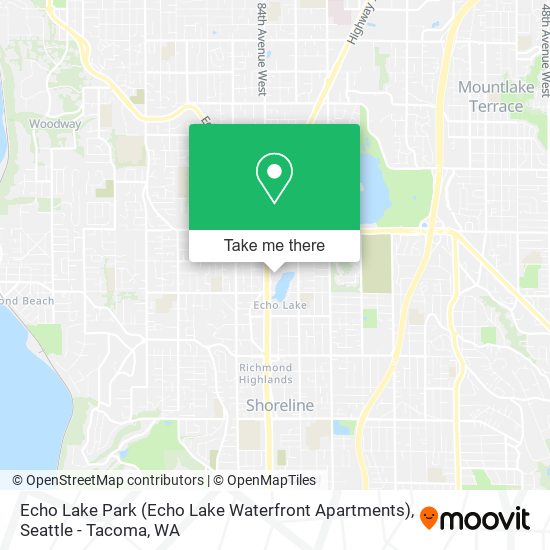 Echo Lake Park (Echo Lake Waterfront Apartments) map