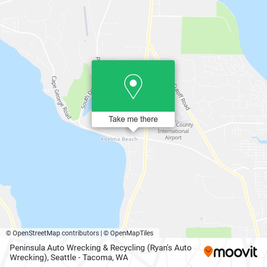 Peninsula Auto Wrecking & Recycling (Ryan's Auto Wrecking) map