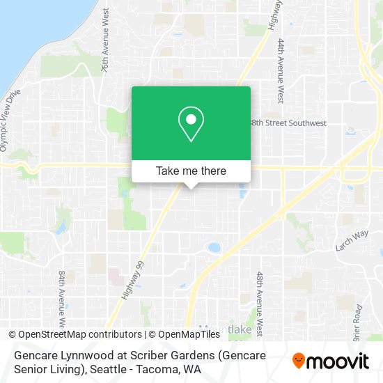 Gencare Lynnwood at Scriber Gardens (Gencare Senior Living) map