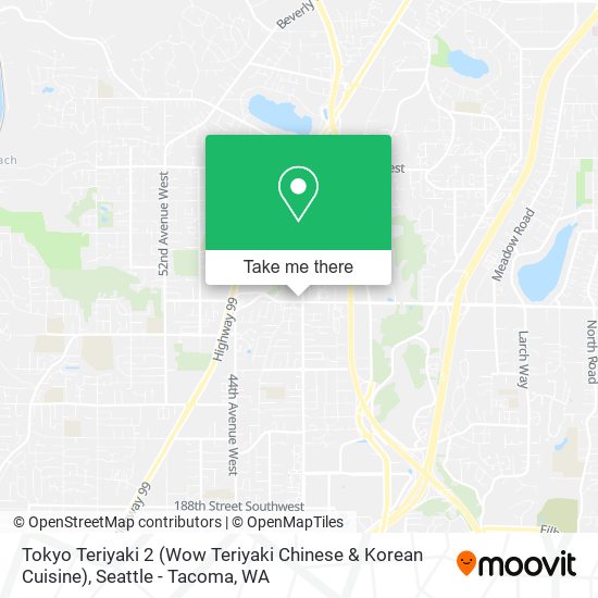 Tokyo Teriyaki 2 (Wow Teriyaki Chinese & Korean Cuisine) map