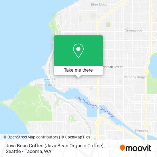 Mapa de Java Bean Coffee