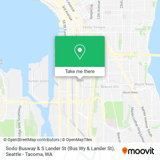 Mapa de Sodo Busway & S Lander St (Bus Wy & Lander St)