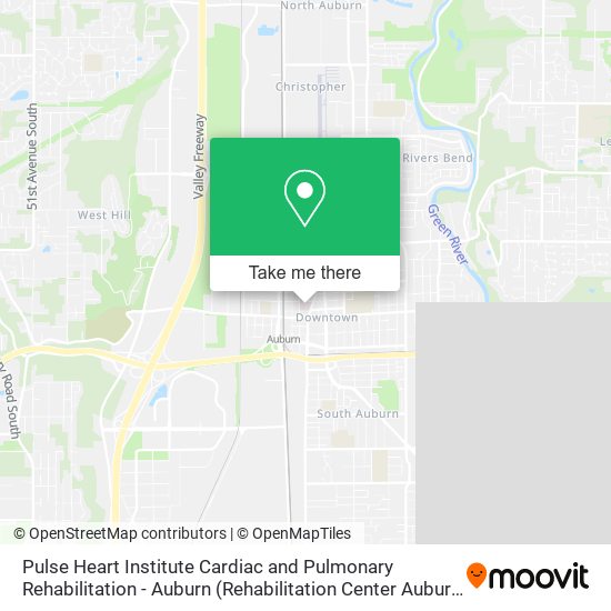 Mapa de Pulse Heart Institute Cardiac and Pulmonary Rehabilitation - Auburn