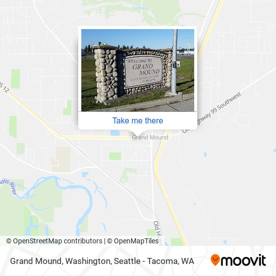 Mapa de Grand Mound, Washington