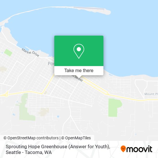 Mapa de Sprouting Hope Greenhouse (Answer for Youth)