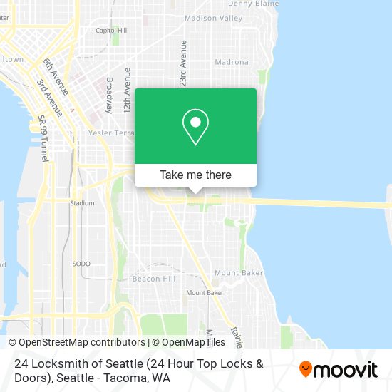 24 Locksmith of Seattle (24 Hour Top Locks & Doors) map