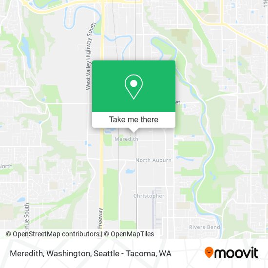 Mapa de Meredith, Washington