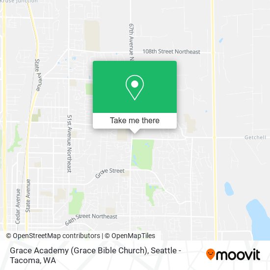 Mapa de Grace Academy (Grace Bible Church)