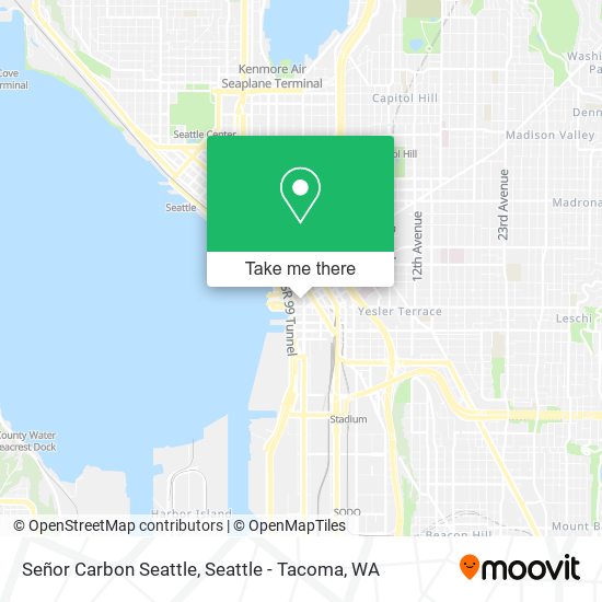 Mapa de Señor Carbon Seattle