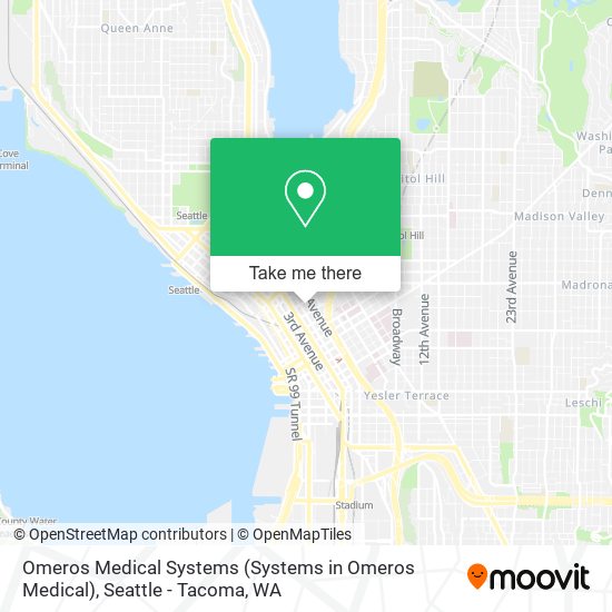 Mapa de Omeros Medical Systems