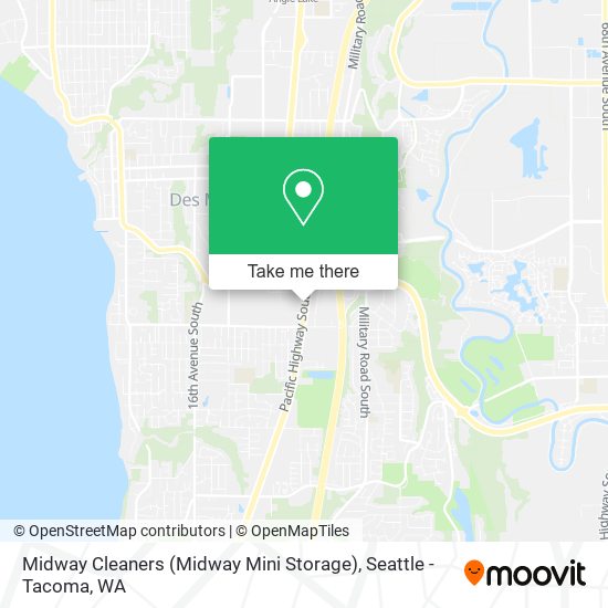 Mapa de Midway Cleaners (Midway Mini Storage)
