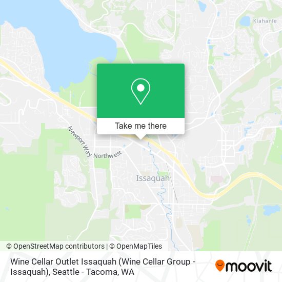 Wine Cellar Outlet Issaquah map