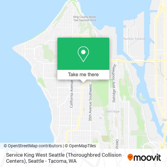 Mapa de Service King West Seattle (Thoroughbred Collision Centers)