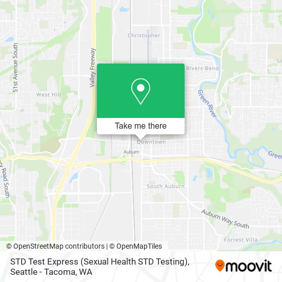 Mapa de STD Test Express (Sexual Health STD Testing)