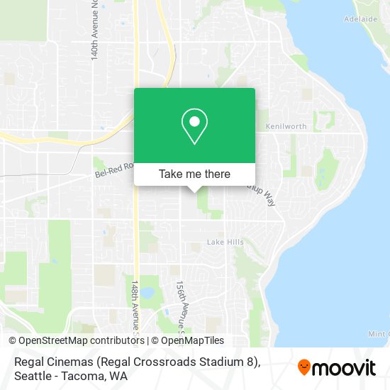 Mapa de Regal Cinemas (Regal Crossroads Stadium 8)