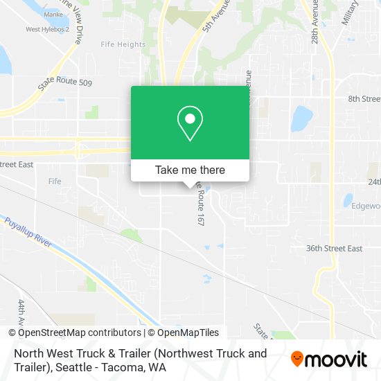 North West Truck & Trailer (Northwest Truck and Trailer) map