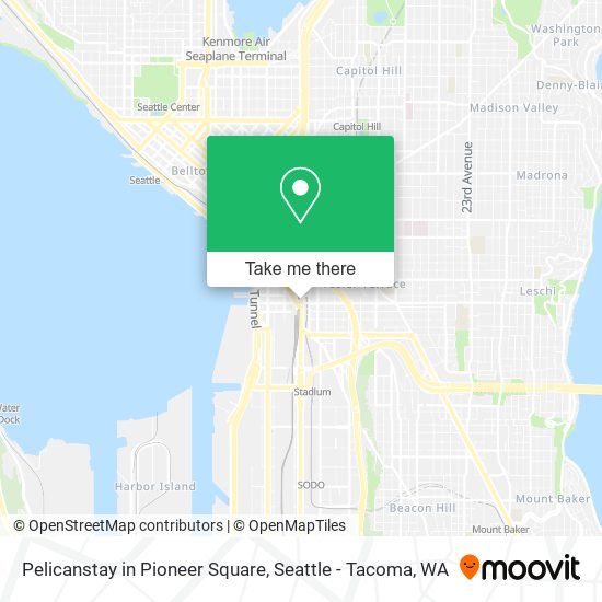 Pelicanstay in Pioneer Square map