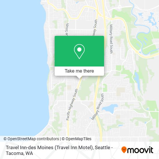 Mapa de Travel Inn-des Moines (Travel Inn Motel)