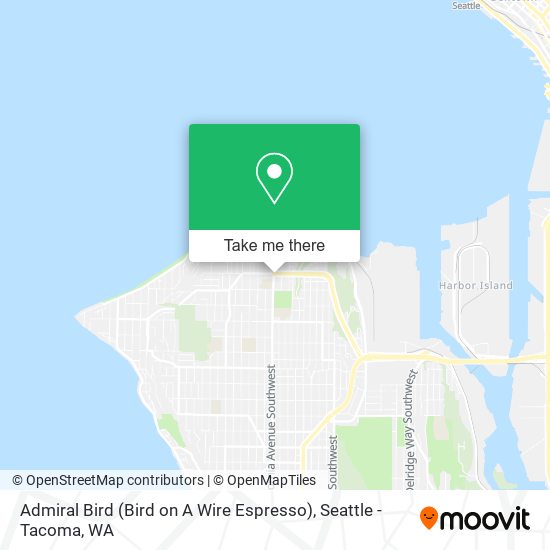 Mapa de Admiral Bird (Bird on A Wire Espresso)