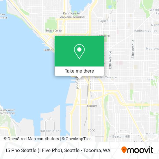 I5 Pho Seattle (I Five Pho) map