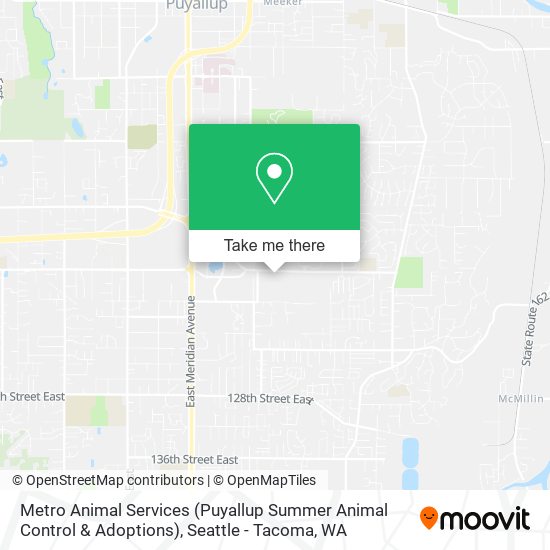 Mapa de Metro Animal Services (Puyallup Summer Animal Control & Adoptions)