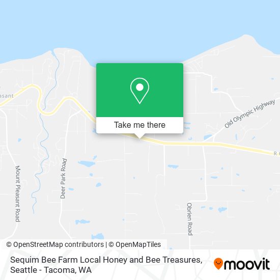 Sequim Bee Farm Local Honey and Bee Treasures map