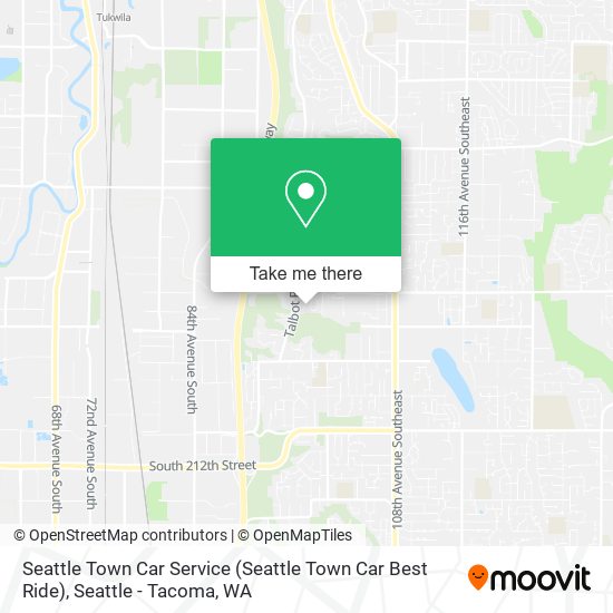 Mapa de Seattle Town Car Service (Seattle Town Car Best Ride)